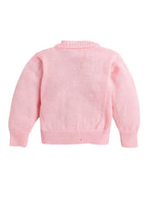 Little Angels Little Angels Baby Wool V-Neck Full Sleeves Basketweave Cardigan Sweater For Baby Girls Cardigan Waffle Warmth Wonder Basketweave Cardigan